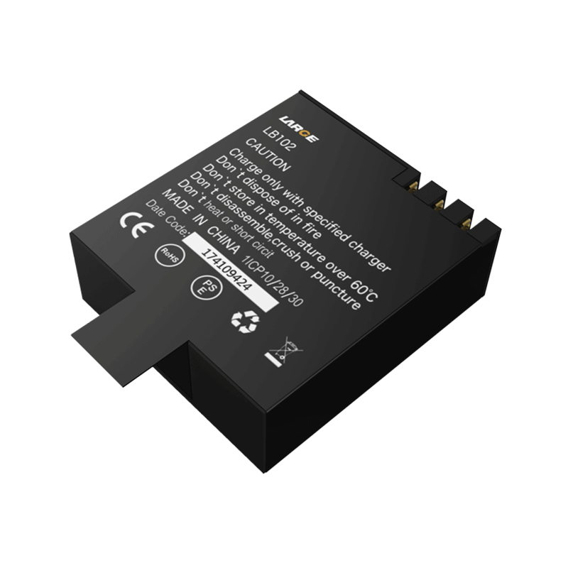 3.7V 1000mAh 982830 聚合物鋰電池 運動相機電池，鈷酸鋰材料